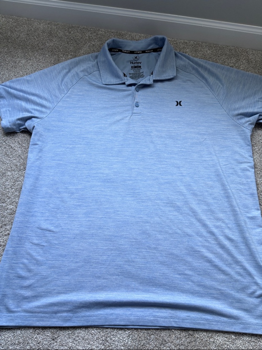 Hurley Men's Pale Blue Performance Polo